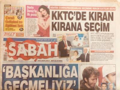 Sabah Gazetesi 19 Nisan 2010 - Recep Tayyip ErdoğanBaşkanlığa Geçmeliyiz GZ40231 - 1