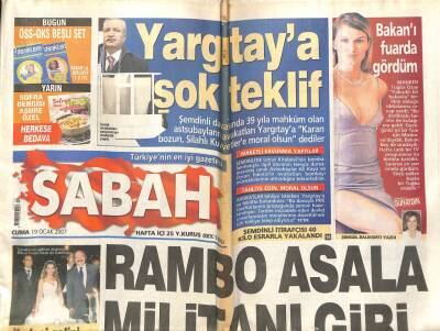 Sabah Gazetesi 19 Ocak 2007 - Yargıtaya Şok Teklif GZ104648 - 1