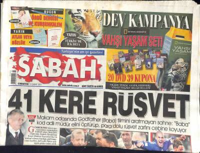 Sabah Gazetesi 19 Şubat 2011 - Guti Yorumcu Oluyor - Alanzinho Forma Bekliyor GZ124741 - 1