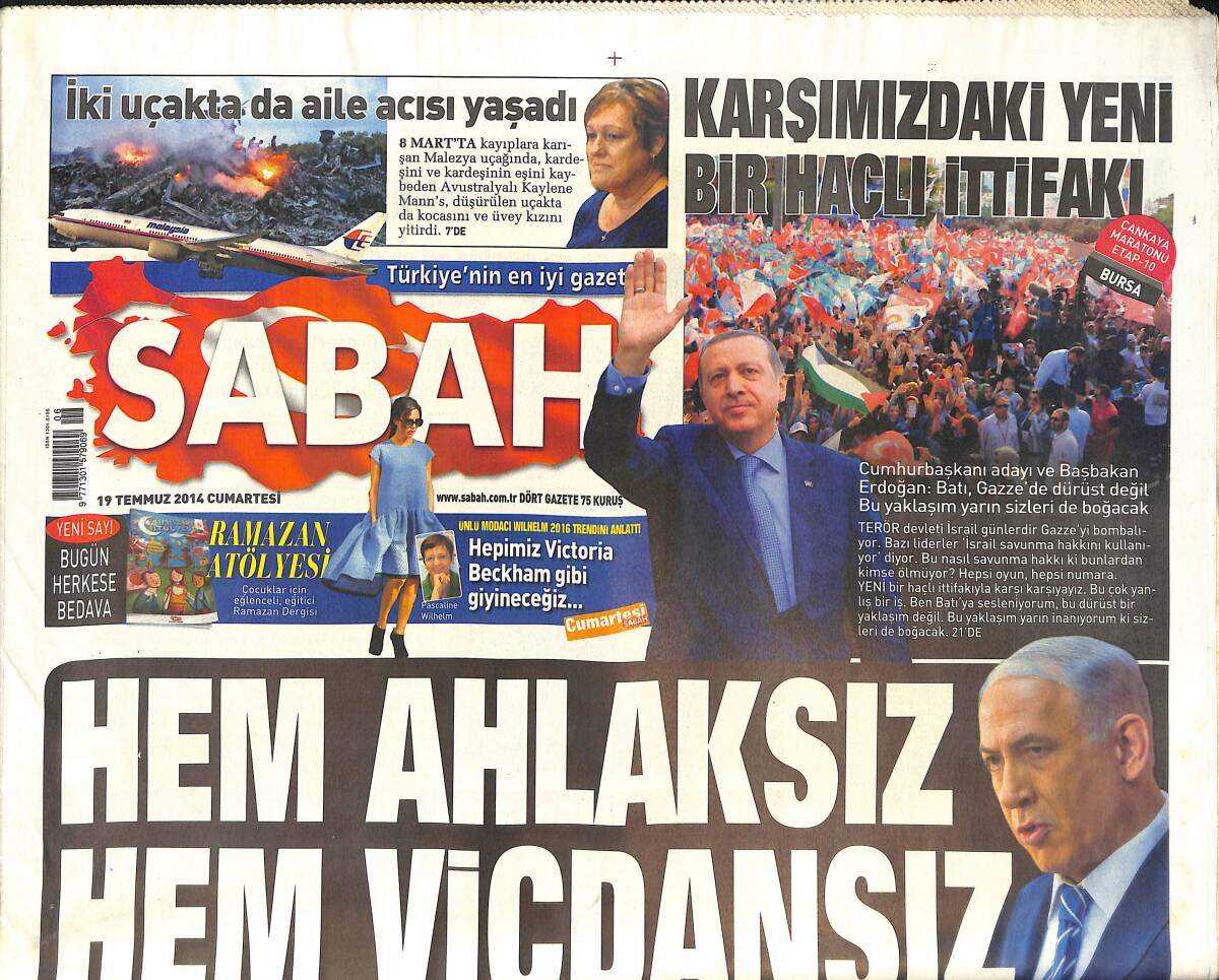 Sabah Gazetesi 19 Temmuz 2014 - 15 Yıl Sonra Gelen Barış Manço Tazminatı - Efsane Gitarist Johnny Winter Yaşamını Yitirdi GZ135775 - 1