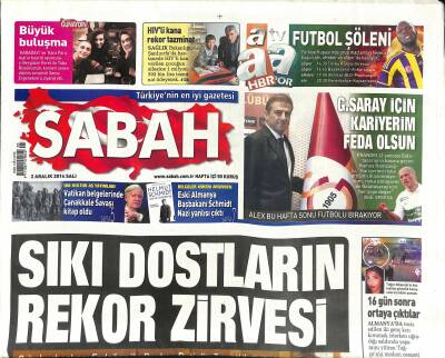 Sabah Gazetesi 2 Aralık 2014 - Saçanın Yeni İşkence Davası - Kandilde Silahlara Veda Diyaloğu GZ124742 - 1