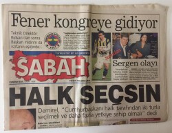 Sabah Gazetesi 2 Ekim 1999 - Demirel Cumhurbaşkanı Halk Tarafından İki Turla Seçilmeli Dedi GZ11964 - 2