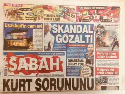 Sabah Gazetesi 2 Ekim 2010 - Cumhurbaşkanı Gül Kürt Sorununu Çözmemiz Gerekir GZ40205 - 1
