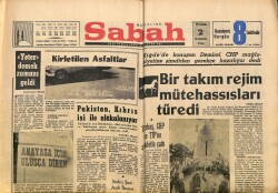 Sabah Gazetesi 2 Haziran 1966 - Solcu Şair Aşık İhsani Tevkif Edildi - Akargal : CHP Muhalefeti Yırtıcıdır GZ160463 - Gökçekoleksiyon