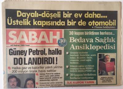 Sabah Gazetesi 2 Haziran 1985 - Ağcayı İdam Etmemek İçin Formül Aranıyor , Güney Petrol Halkı Dolandırdı GZ20972 - 1