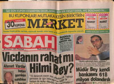 Sabah Gazetesi 2 Kasım 1987 - Ajda Pekkanı Gümrükte Çok Sıkı Aradılar GZ55905 - 1
