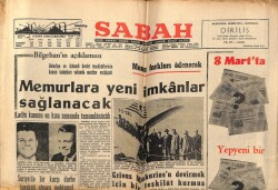 Sabah Gazetesi 2 Mart 1966 - Grivas Makariosu Devirmek İçin Bir Teşkilat Kurmuş GZ64127 - 1