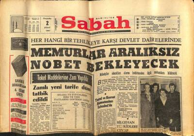 Sabah Gazetesi 2 Şubat 1967 - Çağlayangil İki Günlüğüne Romaya Gidiyor GZ79306 - 1