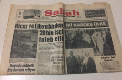 Sabah Gazetesi 2 Şubat 1968 - İki Kardeş Ülke - GZ15460 - 2
