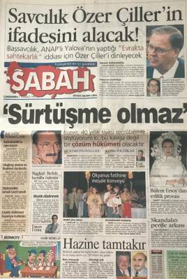 Sabah Gazetesi 2 Temmuz 1997-Savcılık Özer Çillerin İfadesini Alacak GZ45443 - 2