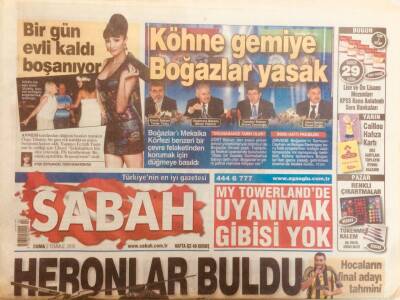 Sabah Gazetesi 2 Temmuz 2010 - Özge Ulusoy Bir Evli Kaldı Boşanıyor GZ40258 - 1