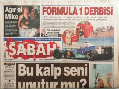 Sabah Gazetesi 20 Ağustos 2005 Bahçeliden Erdoğana Terör Mektubu -GZ37601 - 1