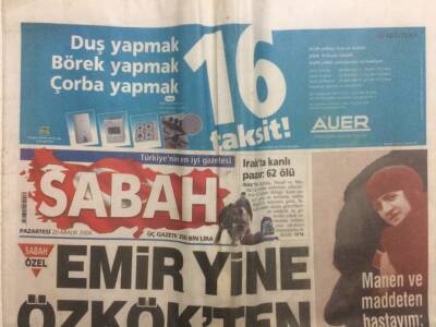 Sabah Gazetesi 20 Aralık 2004 - Emir Yine Hilmi Özkökten GZ29898 - 1