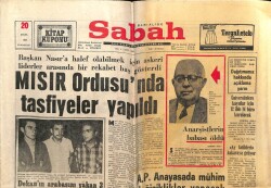Sabah Gazetesi 20 Eylül 1969 - Mısır Ordusunda Tasfiyeler Yapıldı GZ63890 - 1