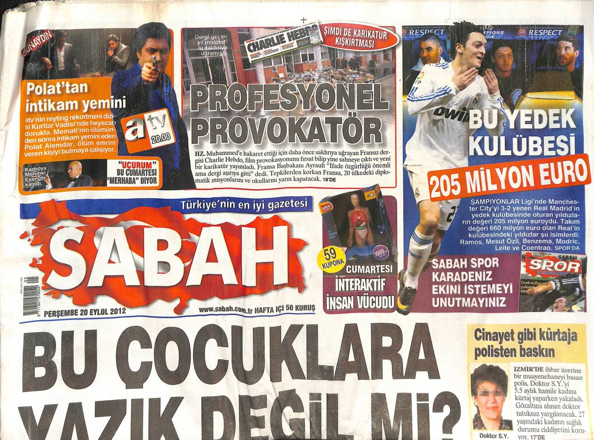 Sabah Gazetesi 20 Eylül 2012 - Bu Yedek Kulübesi 205 Milyon Euro - Ağabeyi Turgut Üregül'den Tarık Akan'a Şok İddia GZ137315 - 1