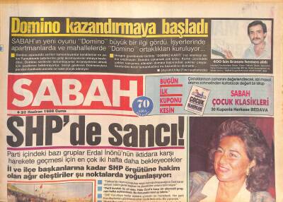 Sabah Gazetesi 20 Haziran 1986 - Özal , Memur Maaşları İçin Umut Vermedi - Yahşihan Mayın Tarlasına Döndü GZ127065 - 1
