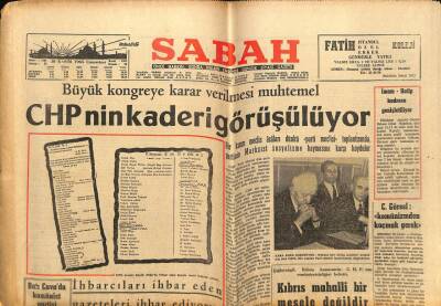 Sabah Gazetesi 20 Kasım 1965 - Bursada Cami Görevlileri Mağdur Durumda GZ74887 - 1