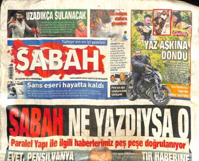 Sabah Gazetesi 20 Kasım 2014 - Pelenin Oğlu Uyuşturucudan Tutuklandı GZ100052 - 2