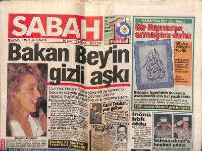 Sabah Gazetesi 20 Mart 1991 - Doğum Günü Hediyesi GZ55883 - 1