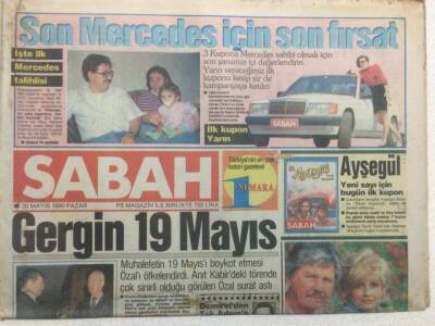 Sabah Gazetesi 20 Mayıs 1990 - Uzayda Alarm GZ34105 - 1