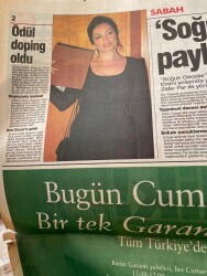 Sabah Gazetesi 20 Nisan 1996 - Yıldız Tilbe'ye Esrar Baskını - Türkan Şoray'a Ödül Doping Oldu GZ147881 - 2