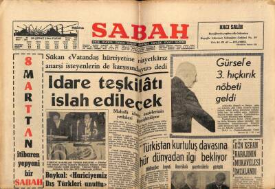Sabah Gazetesi 20 Şubat 1966 - İdare Teşkilatı İslah Edilecek GZ64129 - 2