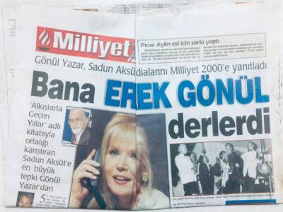 Sabah Gazetesi 2000 Eki 25 Nisan 2000 - Gönül Yazar,Bana Erkek Gönül Derlerdi GZ42587 - 1