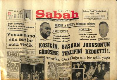 Sabah Gazetesi 21 Haziran 1967 - Ziraat Odaları Birliği Bölge Toplantısı Başladı GZ77388 - 1