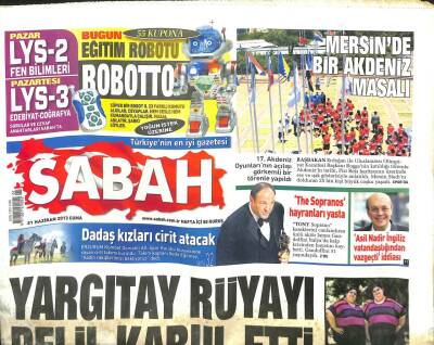 Sabah Gazetesi 21 Haziran 2013 - Hindistanda Muson Faciası En Az 1000 Ölü GZ107305 - 1