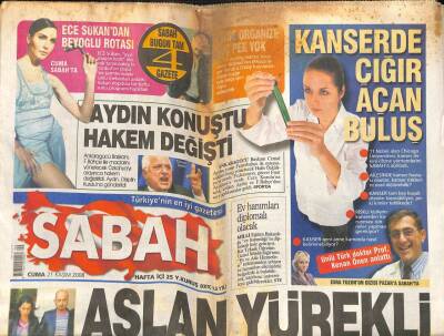 Sabah Gazetesi 21 Kasım 2008 - Barack Obamanın İzmirli Mermer Ustası Kuzeni... GZ100455 - 1