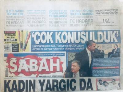 Sabah Gazetesi 21 Kasım 2010 - Kılıçdaroğlu Diyarbakır Paris Yapacağız GZ40681 - 1