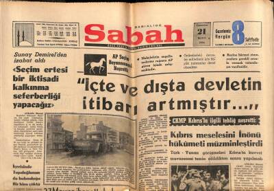 Sabah Gazetesi 21 Mayıs 1966 - İçerisinde Topaloğlunun da Bulunduğu Bir Bina Çöktü GZ82060 - 1