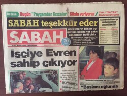 Sabah Gazetesi 21 Mayıs 1986 - İşçiye Evren Sahip Çıkıyor Mayıs Ayı İçinde Bir Günün İşçi Bayramı Olmasını Önerdi GZ10155 - 2
