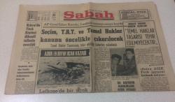 Sabah Gazetesi 21 Nisan 1967 - Kıbrısda Türk Köyleri dikenli Tellerle Çevrildi - GZ15415 - 2