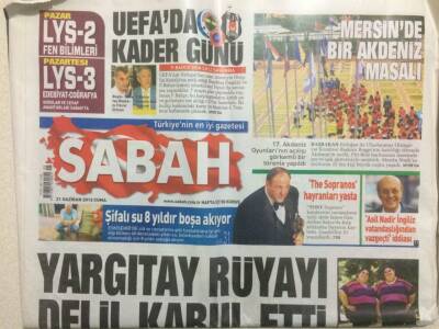 Sabah Gazetesi 21 Nisan 2013 - Yargıtay Rüyayı Delil Kabul Etti GZ29245 - 1