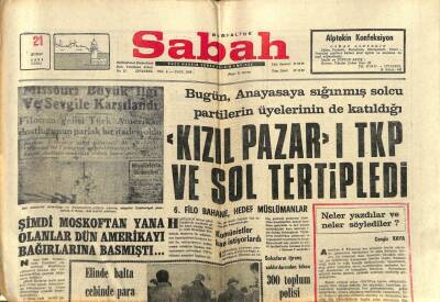Sabah Gazetesi 21 Şubat 1969-Şimdi Moskoftan Yana Olanlar Dün Amerikayı Bağırlarına Basmıştı GZ102988 - 1