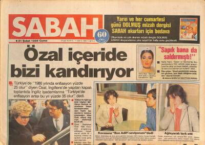 Sabah Gazetesi 21 Şubat 1986 - Gönül Yazar SABAH Sayesinde 48 Milyon Liramı Kurtardım ! GZ126746 - 1