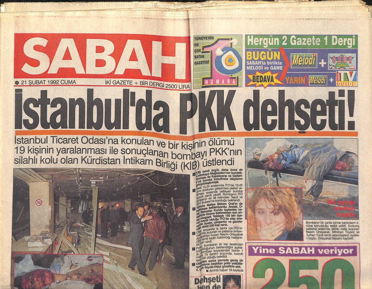 Sabah Gazetesi 21 Şubat 1992 - Emel Sayın'ın Vokalistleri: Mirasçılarım - Ajda'nın Sırları GZ153290 - 1