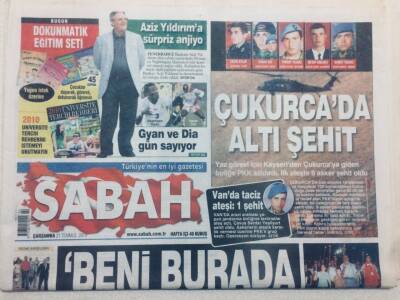 Sabah Gazetesi 21 Temmuz 2010 - Aziz Yıldırıma Sürpriz Anjiyo,Tayyip Erdoğan Hem Ağladı Hem Ağlattı GZ47628 - 1