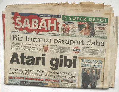 Sabah Gazetesi 22 Ağustos 1998 - Rusya İflas Bayrağı Çekti GZ5865 - 2