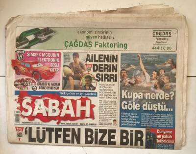 Sabah Gazetesi 22 Ağustos 2011 - Dünyanın En Pahalı Futbolcusu GZ7205 - 1