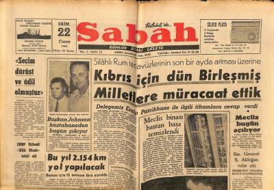 Sabah Gazetesi 22 Ekim 1965 - Necip Fazıl Kısakürek Yargılandı GZ74799 - 1