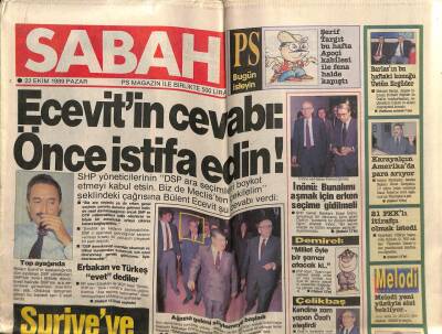Sabah Gazetesi 22 Ekim 1989 - Doğum Günü Hediyesi GZ56643 - 1