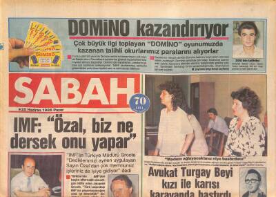 Sabah Gazetesi 22 Haziran 1986 - Müjde Ar İle Film Çevirdi Hayatı Kaydı - Cüneyt Aydın , Agavni İçin Canına Kıymak İstedi GZ126869 - 1