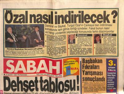 Sabah Gazetesi 22 Mart 1990 - Doğum Günü Hediyesi GZ55878 - 1