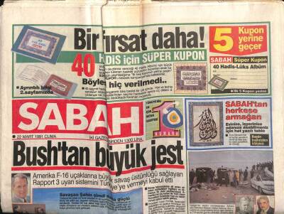 Sabah Gazetesi 22 Mart 1991 - Doğum Günü Hediyesi GZ55884 - 1