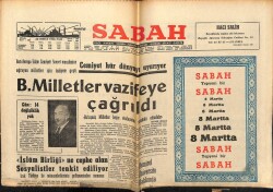 Sabah Gazetesi 22 Şubat 1966 - Birleşmiş Milletler Vazifeye Çağrıldı GZ64117 - 1