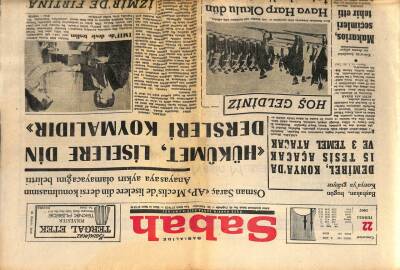 Sabah Gazetesi 22 Temmuz 1967 - Osman Saraç,Hükümet Liselere Din Dersi Koymalıdır GZ64153 - 2