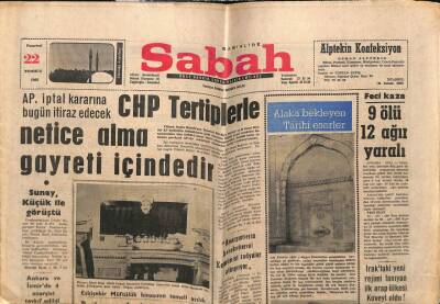 Sabah Gazetesi 22 Temmuz 1968 - Irakı İlk Tanıyan Kuveyt Oldu GZ63891 - 1