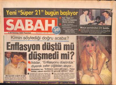 Sabah Gazetesi 22 Temmuz 1985 - Mary Decker , Rüzgar Gibi Gelip Geçti - Fenerbahçe Geleceğin Basketçilerini Yetiştiriyor GZ127670 - 1